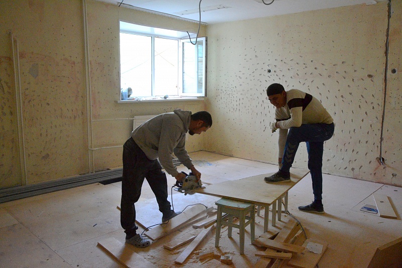 В детской художественной школе Ухты проводится частичный капитальный ремонт
