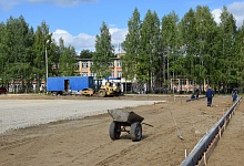 В поселке Дальний продолжается строительство физкультурно-оздоровительного комплекса